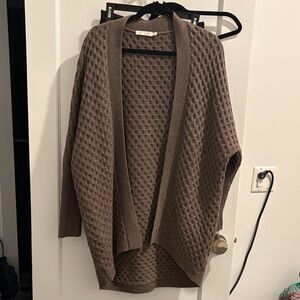 Raffi Taupe Open Cardigan